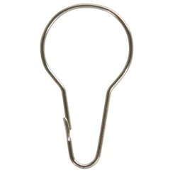 Anneau rideau de douche en métal x12