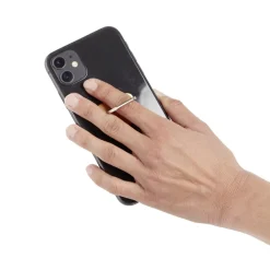 Anneau support téléphone adhésif rotatif forme fleur rose ou blanc