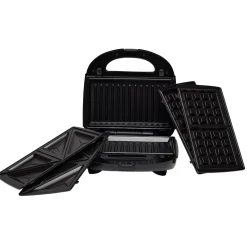 Appareil à croque monsieur 3en1 gaufre et grill 750W < Gifi Discount