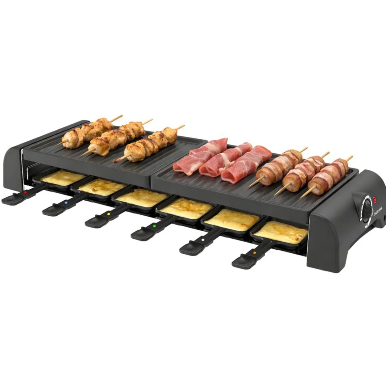 Appareil à raclette 12 personnes Homday avec spatules bambou