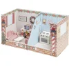 Appartement 2 pièces pour lutin farceur empilable en carton 30x30xH60cm < Gifi Hot