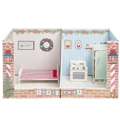 Appartement 2 pièces pour lutin farceur empilable en carton 30x30xH60cm < Gifi Hot
