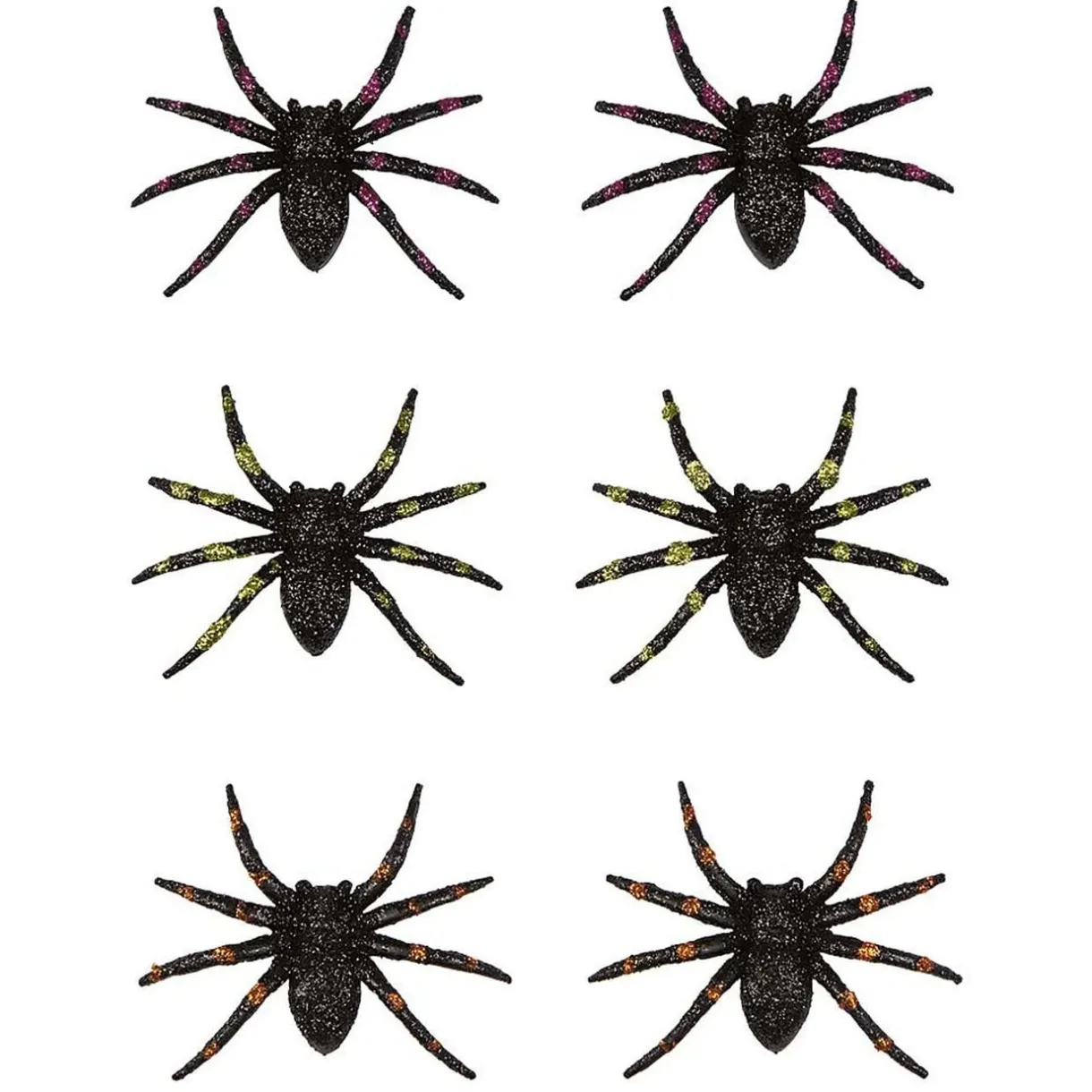 Araignée colorée pailletée décoration Halloween x6 < Gifi Best