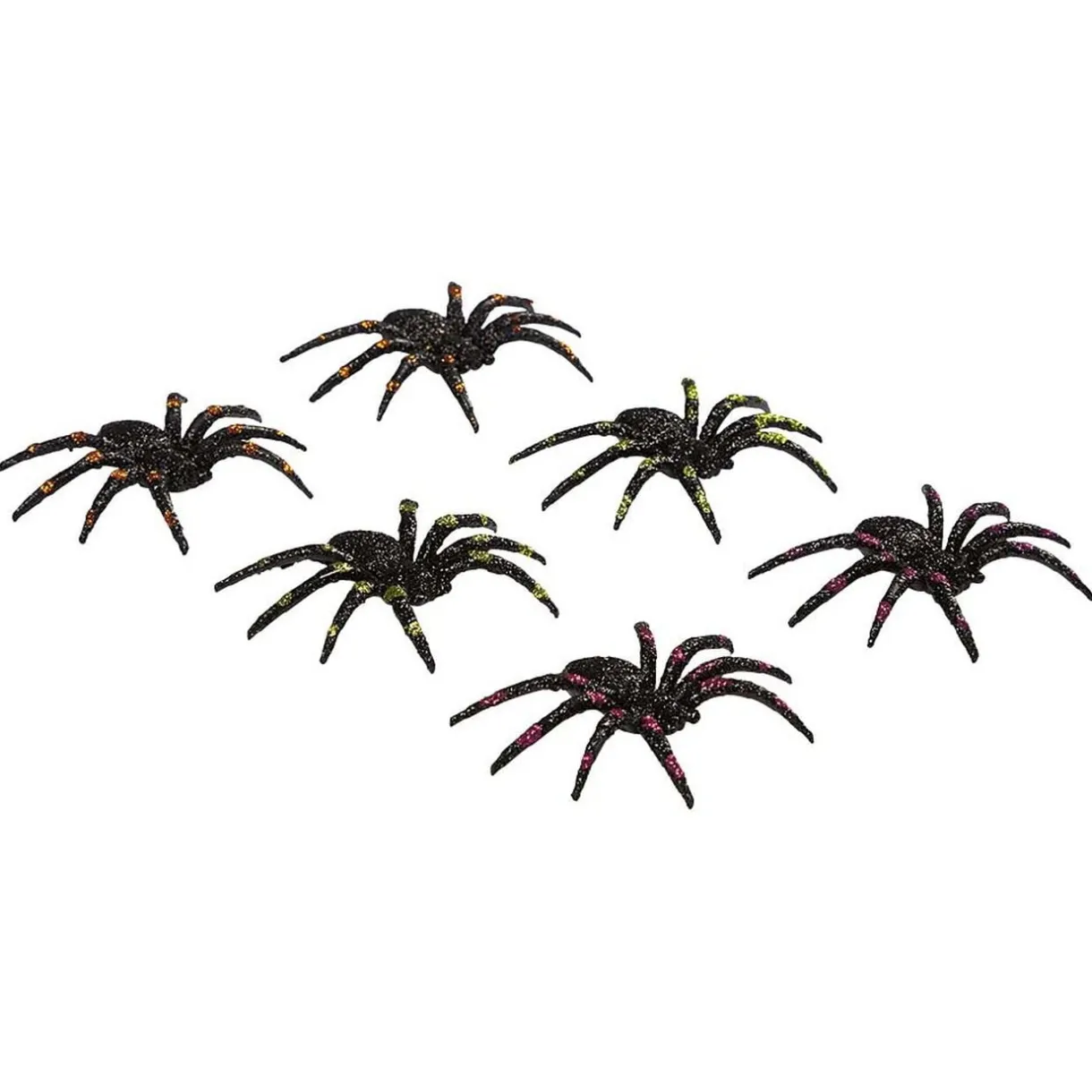 Araignée colorée pailletée décoration Halloween x6 < Gifi Best