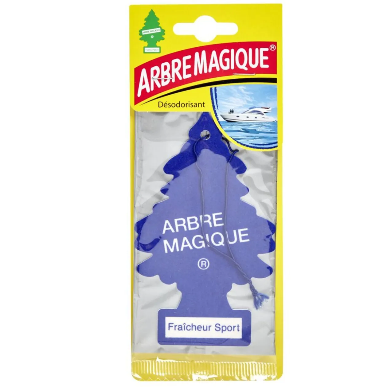 Arbre magique désodorisant voiture senteur Fraîcheur Sport