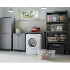Armoire de garage plastique x2 tailles haute et basse H173cm