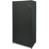 Armoire penderie en tissu noir 70x46xH146cm < Gifi Online