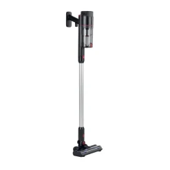 Aspirateur balai sans fil 6 accessoires CleanMaxx noir et rouge H109cm