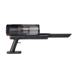 Aspirateur balai sans fil 6 accessoires CleanMaxx noir et rouge H109cm