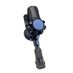 Aspirateur balai sans fil 6 accessoires CleanMaxx noir et bleu H109cm