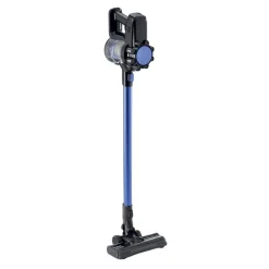Aspirateur balai sans fil 6 accessoires CleanMaxx noir et bleu H109cm