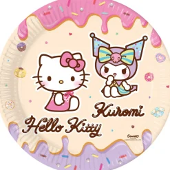 Assiette carton x8 Hello Kitty Ø23cm < Gifi Clearance