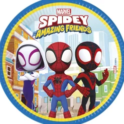 Assiette carton x8 Spidey Ø23cm < Gifi