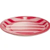 Assiette carton x8 thème piment bayadère rayures roses et rouges Ø23cm < Gifi Outlet