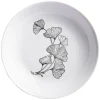 Assiette creuse blanche décor fleur noire Ø21cm < Gifi