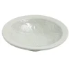Assiette creuse faïence à couscous unie verte avec motif en relief Ø22xH5cm