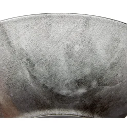 Assiette creuse noir décor marbre gris Ø18cm < Gifi Outlet