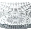 Assiette creuse ronde effet relief blanc transparent Ø21 cm < Gifi New