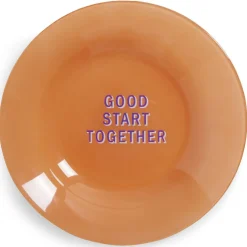 Assiette creuse verre coloré avec message Ø23cm (3 modèles) < Gifi Discount