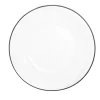 Assiette creuse verre transparent liseré noir Ø23cm < Gifi Best