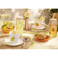 Assiette de présentation dolomite forme orange Ø15cm < Gifi Hot