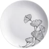 Assiette à dessert blanche décor fleur noire Ø19cm < Gifi Online