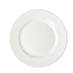 Assiette à dessert Colombe en porcelaine blanche Ø19cm