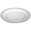 Assiette à dessert céramique transparente bord perle Ø20cm < Gifi Outlet