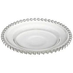 Assiette à dessert céramique transparente bord perle Ø20cm < Gifi Outlet