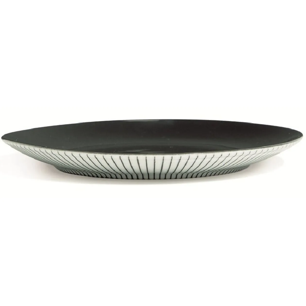 Assiette à dessert décor rayon noir Ø20cm