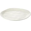 Assiette à dessert forme organique céramique blanche Ø20cm