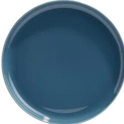 Assiette à dessert Oslo porcelaine bleu Ø19cm < Gifi Hot