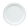 Assiette à dessert plastique x12 blanc Ø18,5cm < Gifi Hot
