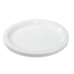Assiette à dessert plastique x12 blanc Ø18,5cm < Gifi Hot