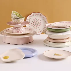 Assiette à dessert ronde Bubble céramique unie Ø21cm (3 modèles) < Gifi