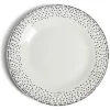 Assiette à dessert ronde Ø19cm porcelaine pois blanc et doré < Gifi Online