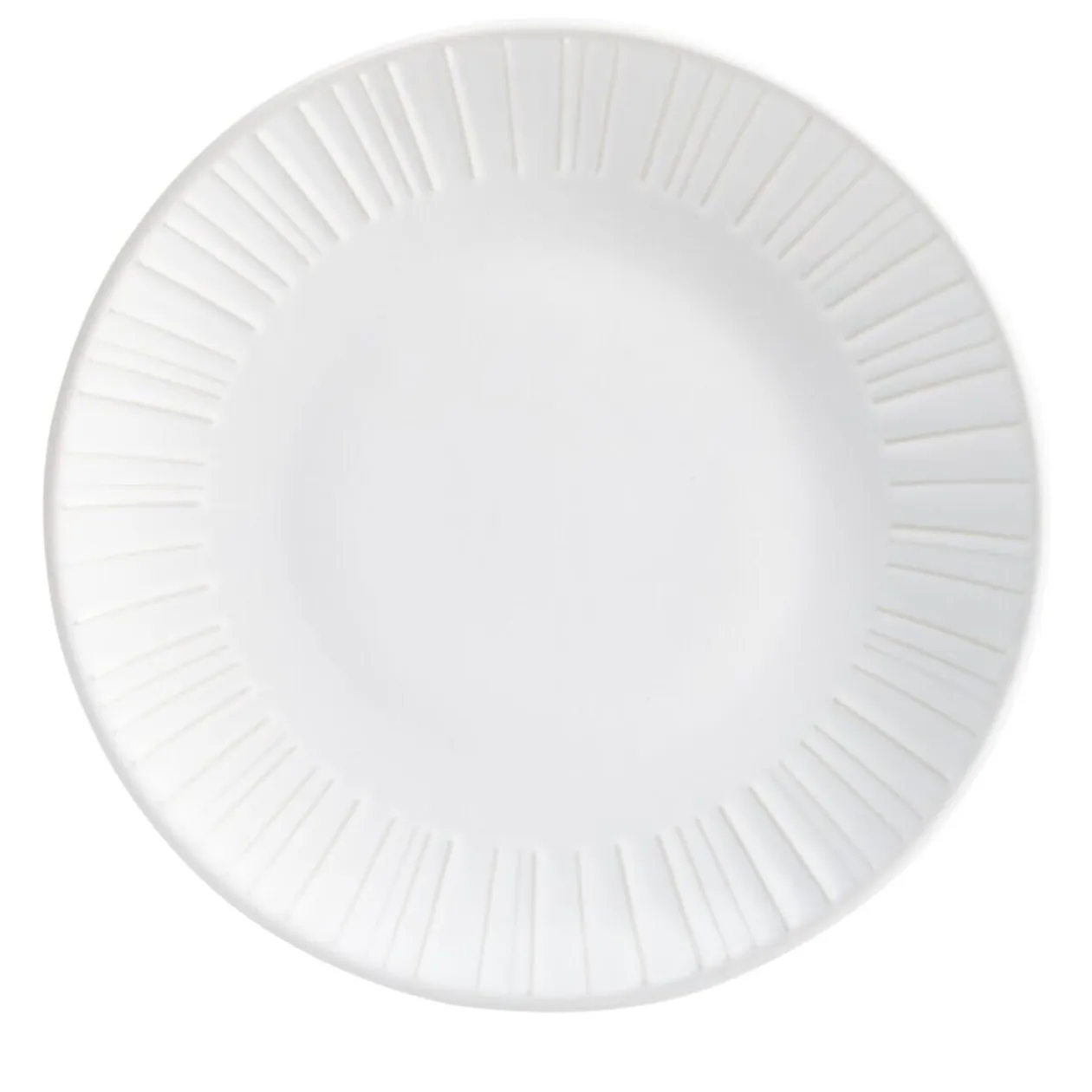 Assiette à dessert ronde céramique blanc Ø21cm