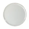 Assiette à dessert ronde Lisbonne grès gris Ø20,5cm < Gifi Online