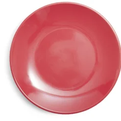 Assiette à dessert ronde Madrid faïence rouge Ø20cm < Gifi Sale