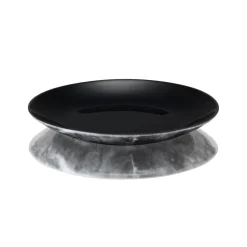 Assiette à dessert ronde motif marbre gris Ø20.5cm