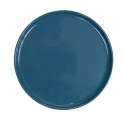 Assiette à dessert ronde Nordic porcelaine bleu Ø22cm