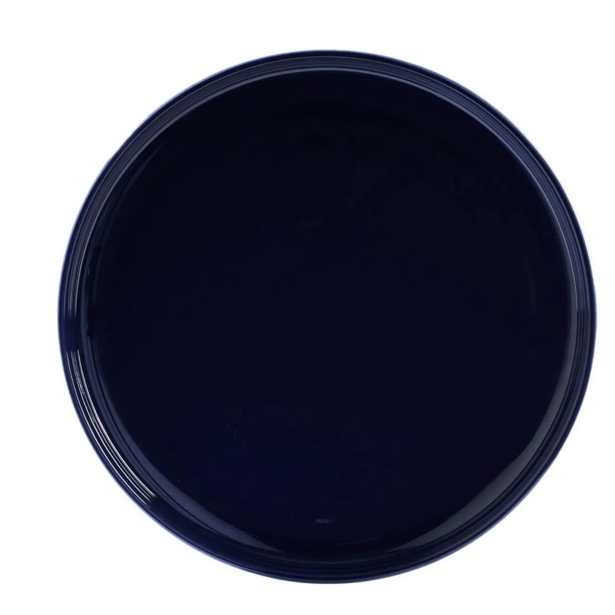 Assiette à dessert ronde Oslo bleu foncé Ø19cm < Gifi Outlet