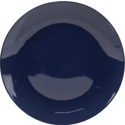 Assiette à dessert ronde vague japonaise bleue et blanche Ø20.5cm < Gifi Sale