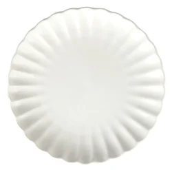 Assiette à dessert ronde Venise faïence blanche Ø20cm < Gifi Discount