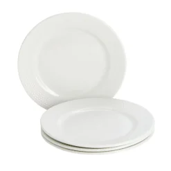 Assiette à dessert x4 porcelaine blanche Ø20cm