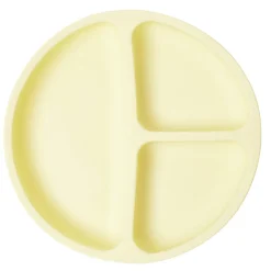 Assiette enfant compartimentée en silicone avec ventouse Ø20xH3,5cm (2 modèles) < Gifi Outlet