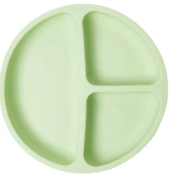 Assiette enfant compartimentée en silicone avec ventouse Ø20xH3,5cm (2 modèles) < Gifi Outlet