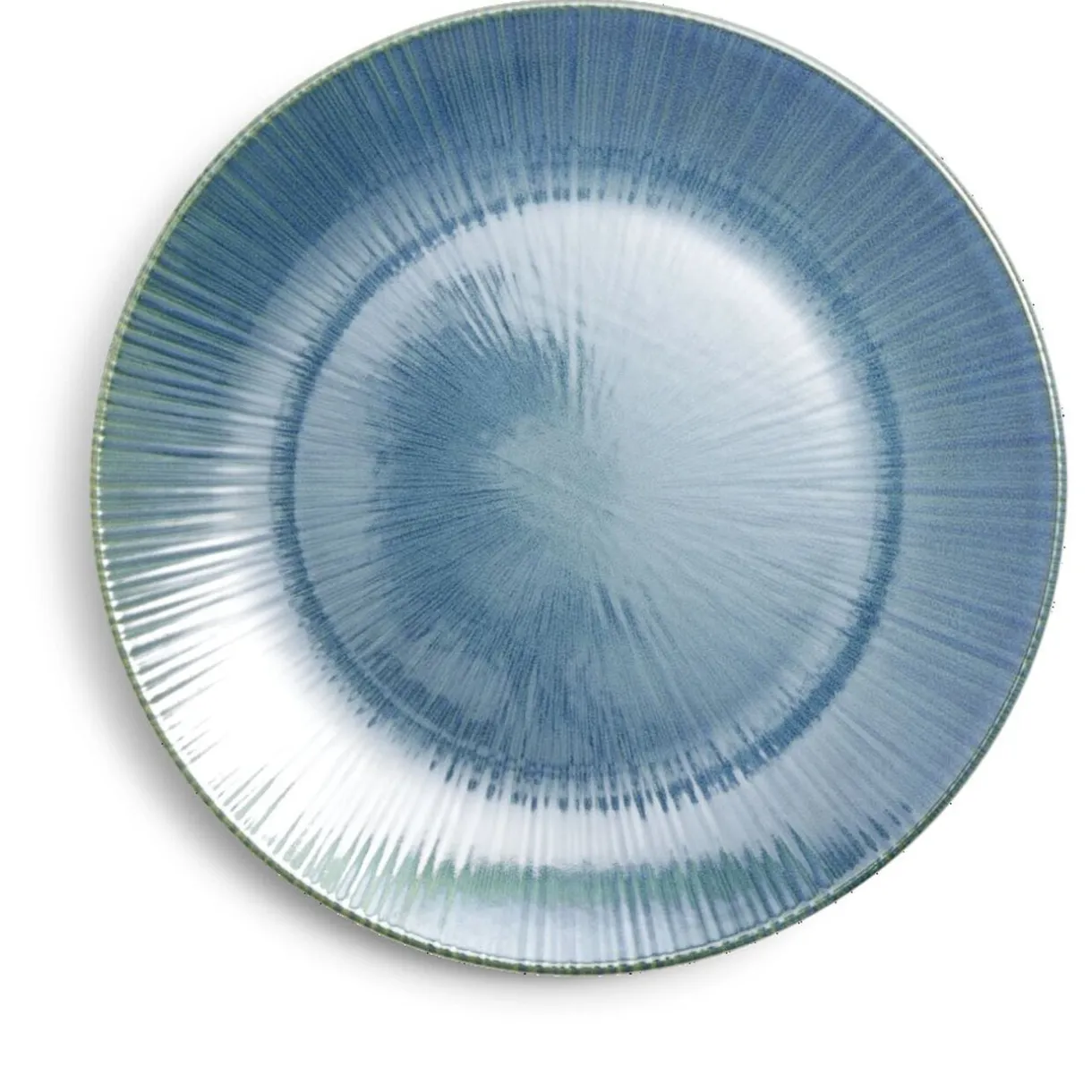 Assiette plate Amaury faïence bleue Ø25cm < Gifi Discount