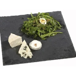Assiette plate carrée ardoise 30x30cm
