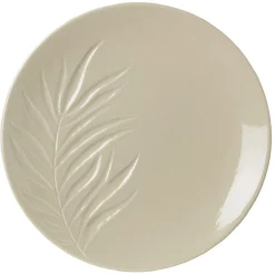 Assiette plate céramique motif feuille Ø26,5 cm (2 modèles) < Gifi Online